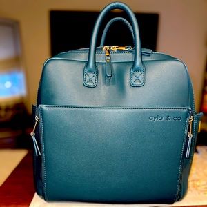 Ayla & Co Gemini Convertible Backpack - TEAL - Like new !!!